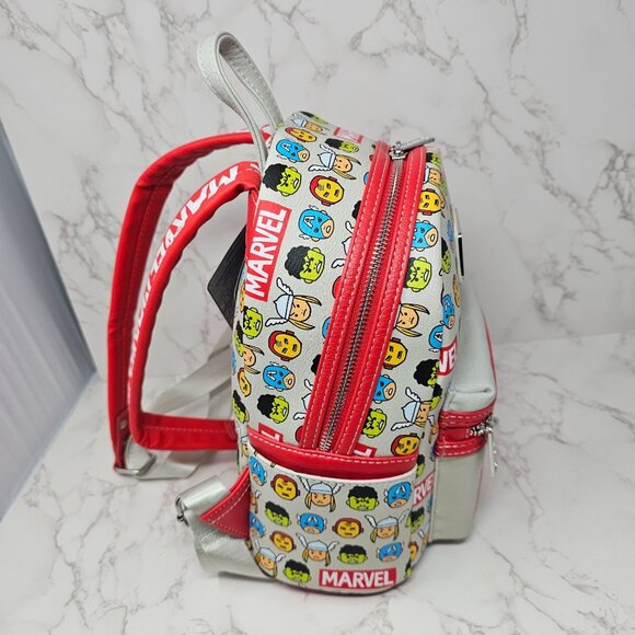 NWT Disney Marvel the Avengers Loungelfy Mini Backpack - Picture 3 of 5